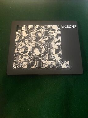 1990 Vintage M.C. ESCHER Puzzle  “” Eight Heads 1922” 49 Tiles ( C 17 )